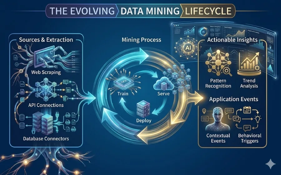 Abstract visualization suggesting artificial intelligence, neural systems, and advanced computing.