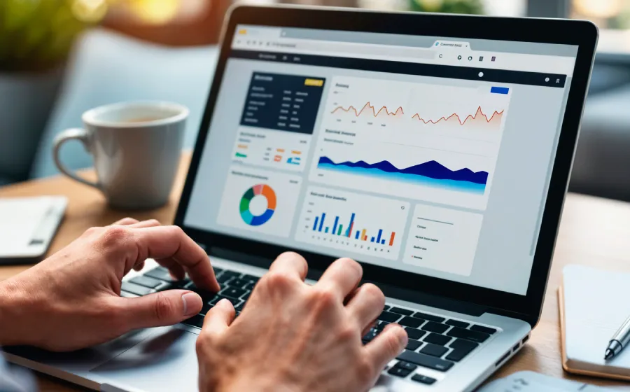Network monitoring dashboards and server infrastructure representing enterprise data architecture and operations.