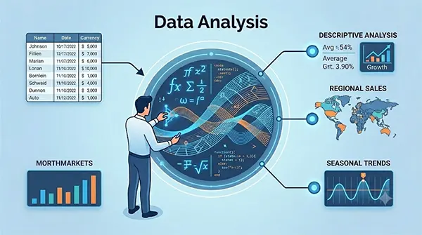 Analysing data and finding patterns