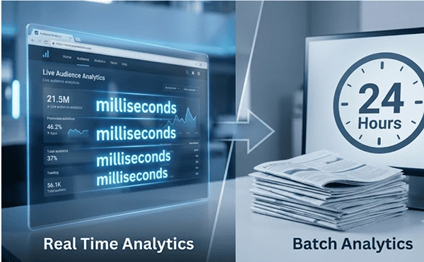 Real-time analytics vs batch analytics