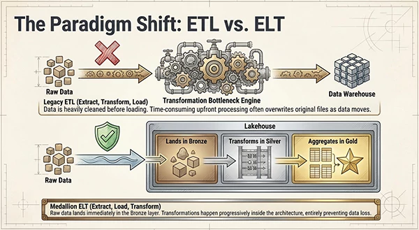 ETL vs Medallion Architecture